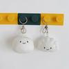 Cute Dumpling Plush Doll Keychain Pendant Cotton Stuffed Cartoon Dumpling Plush Toy Keyring Charm Backpack Hanging Decoration