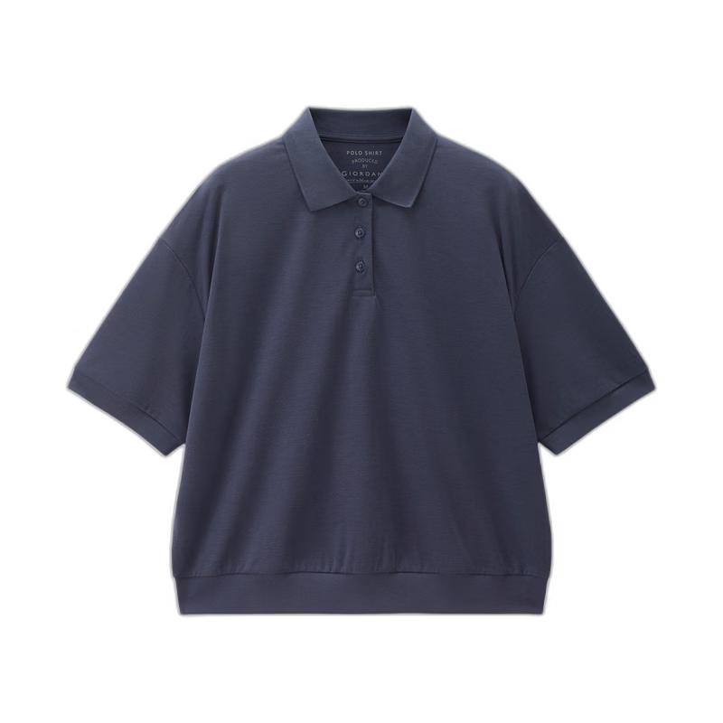 Giordano Women s Cooling Tech Loose Fit Short Sleeve Polo Shirt XL