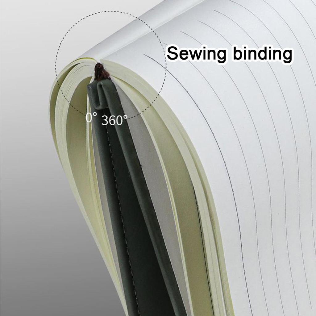 A5/B5 verdickter Business-Leder-Notizblock, Studenten-Studienheft, Arbeitsbesprechungs-Protokollbuch, Tagebuch, Exzerptbuch, 100 Blatt