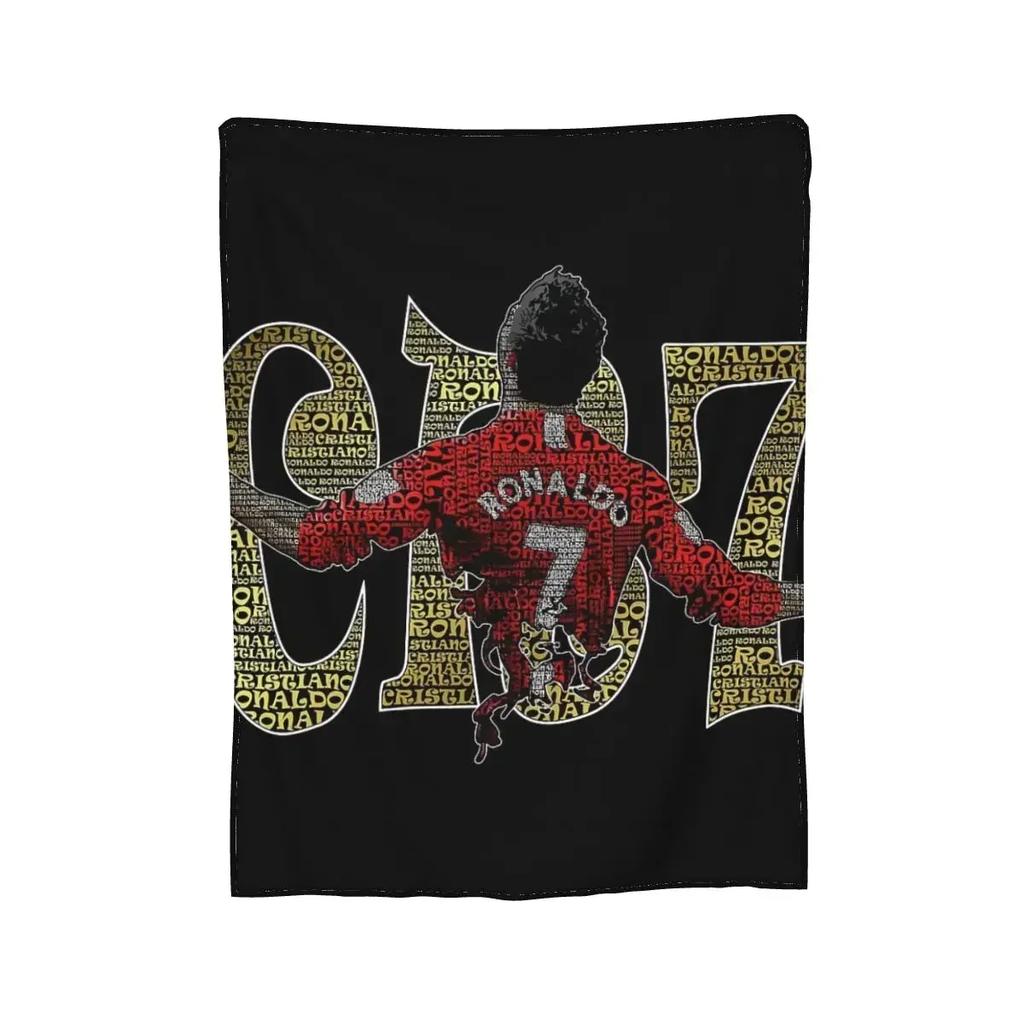 CR7 Cristiano Ronaldo Blankets Soft Warm Flannel Throw Blanket Bedding for Bed Living Room Picnic Travel Home Sofa