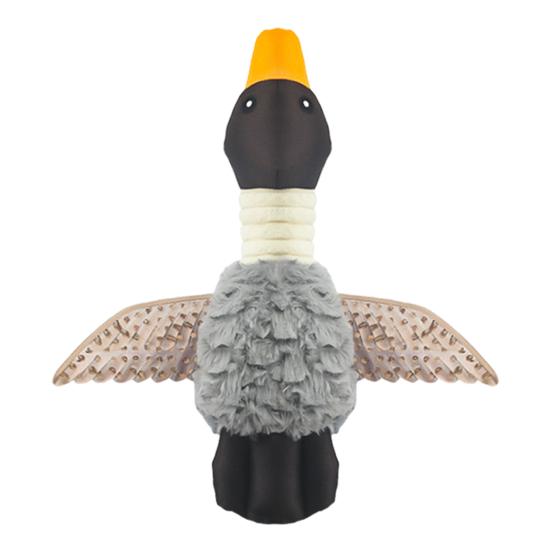 

Wild Goose Dog Toy Indestructible Plush Toy Anxiety Relief Squeaky Duck Puppy Chew Toy for Small Medium Large Dogs Interactive Training