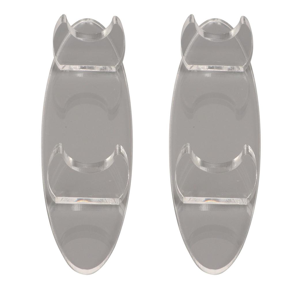 2PCS Pen Holder Display Stand Acrylic Desktop Pen Showcase Rack Organizer for Makeup Brush Paintbrush Home School