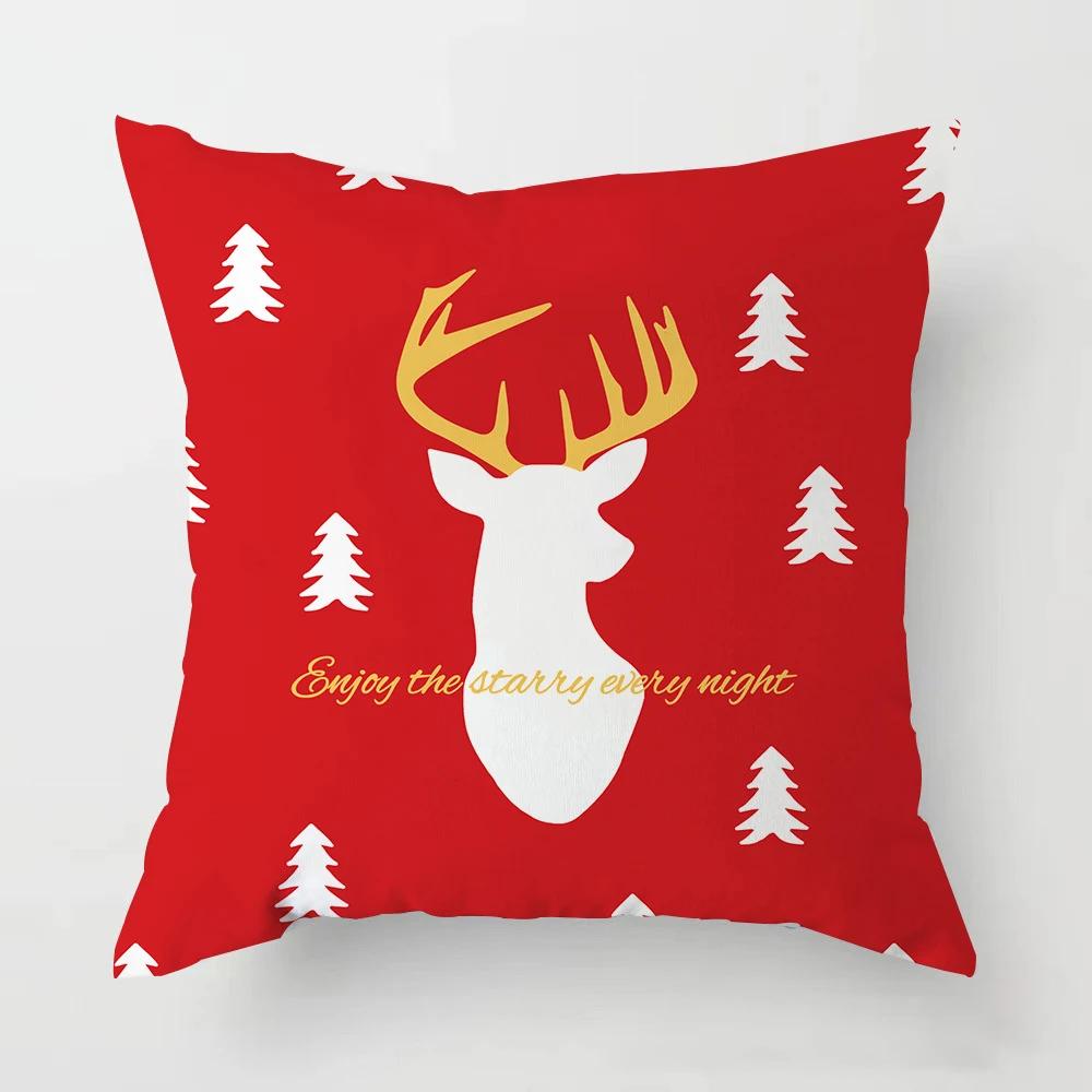 New Christmas Decoration Pillowcases, Living Room Sofa Ornaments, Bed  Home  Year   Gifts