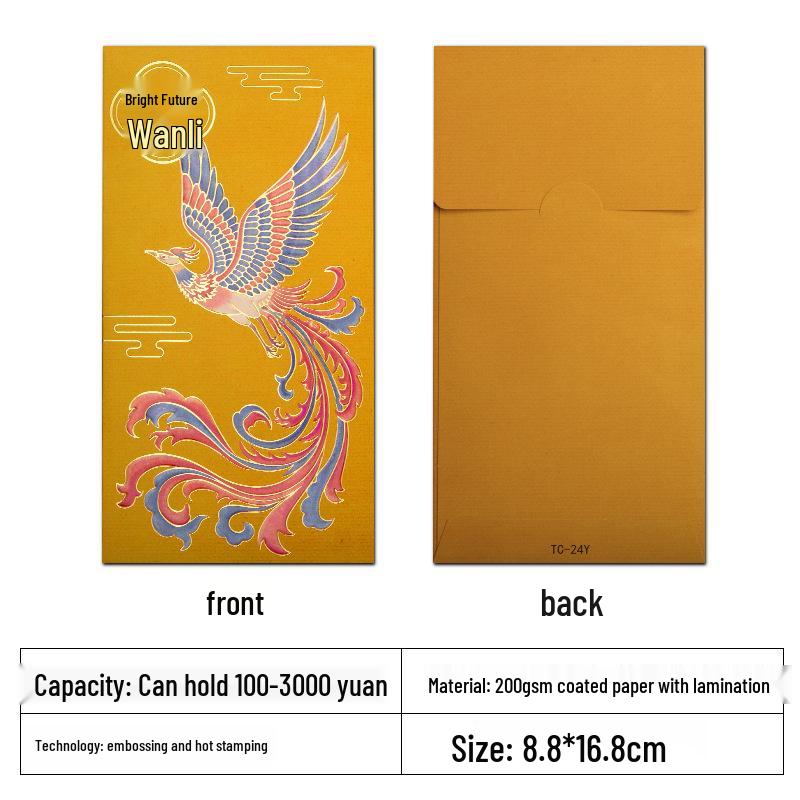 Pengcheng Wanli Hong Kong Style High-End Red Envelopes - Creative National Tide New Year Lucky Money Packets