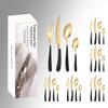 Stainless Steel Tableware 16/20/24-piece Set Star Diamond Four Main Pieces Simple Box Western Food Knife, Fork and Spoon Set