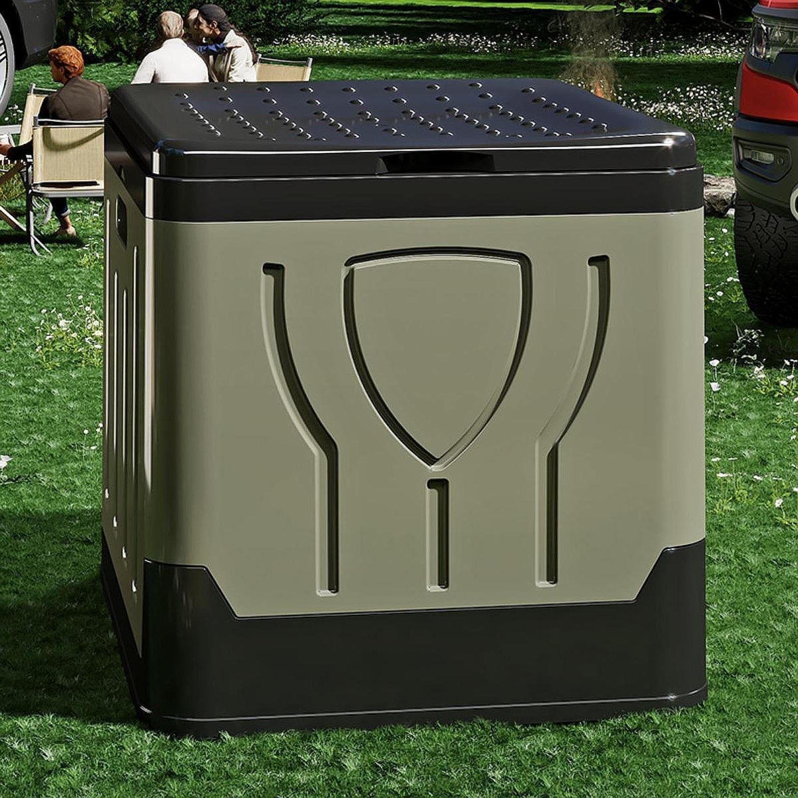 

Кемпинговый туалет, портативный складной ящик для хранения, многоцелевой легкий комод, ведро для путешествий зелёный