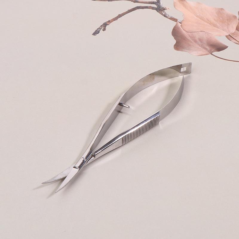 Tesoura para Manicure Russa Ponta Curva/Reta Tesoura Profissional Aço Inoxidável Removedor de Pele Morta do Unha Cortador de Unha Ferramenta para Unhas