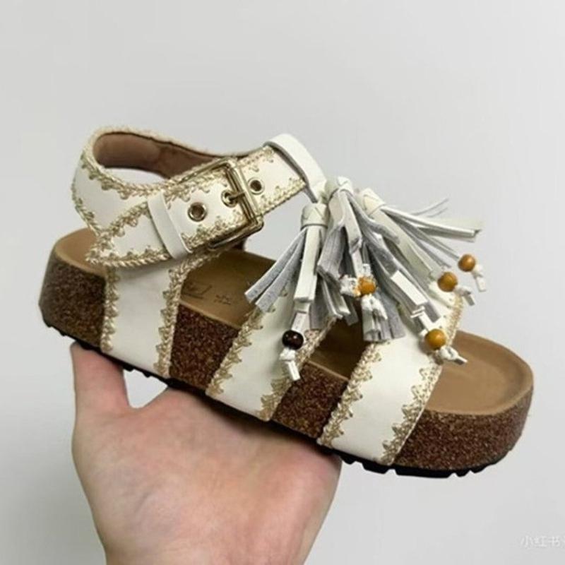 

Retro Woven Platform Heightened Cool Drag Women s Outside Wear New Summer Versatile Casual Non-slip Slippers 40