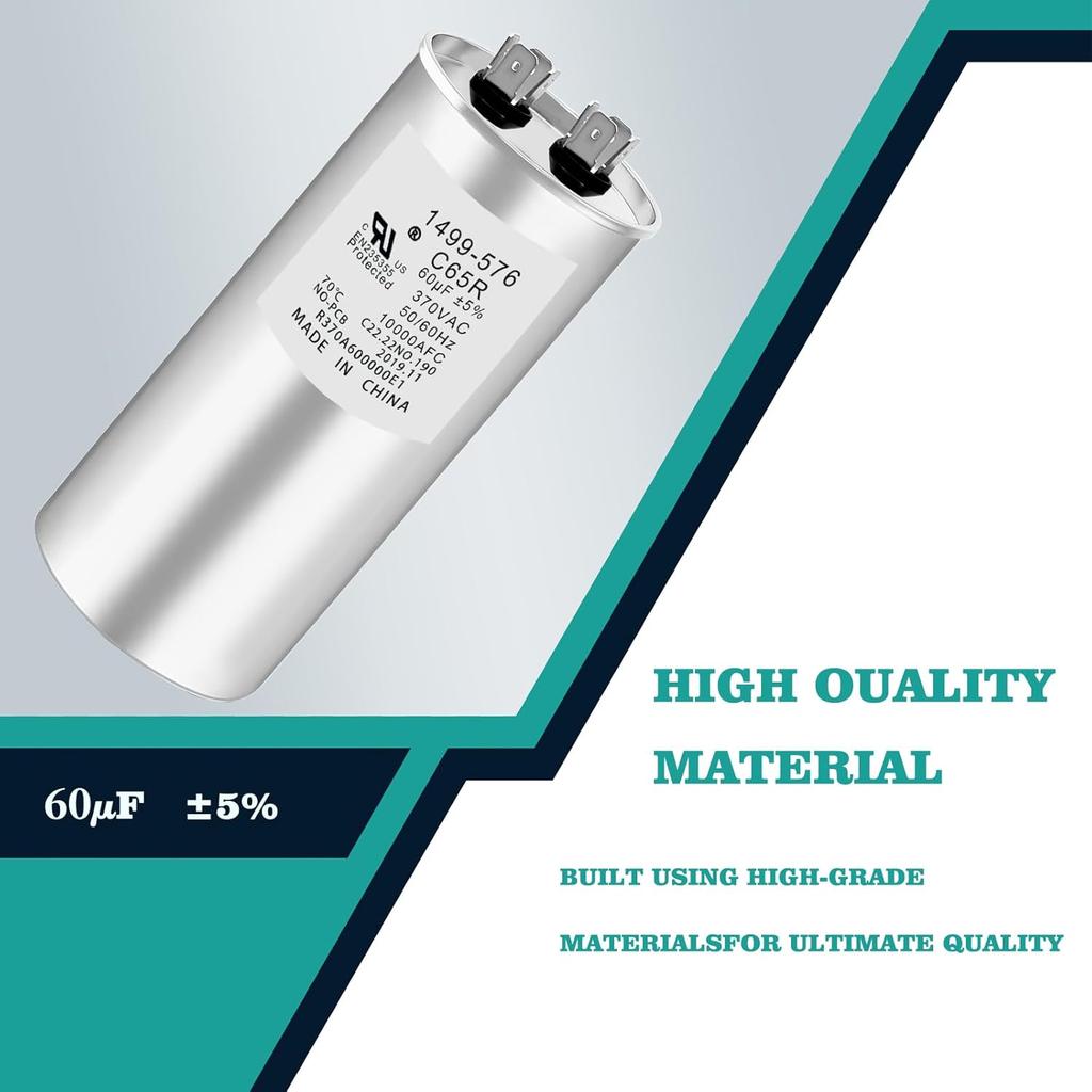 14995761 1499-5761 Capacitor 60+5UF Tolerance 5% 370VAC Helps Motor Start Stably Explosion-Proof