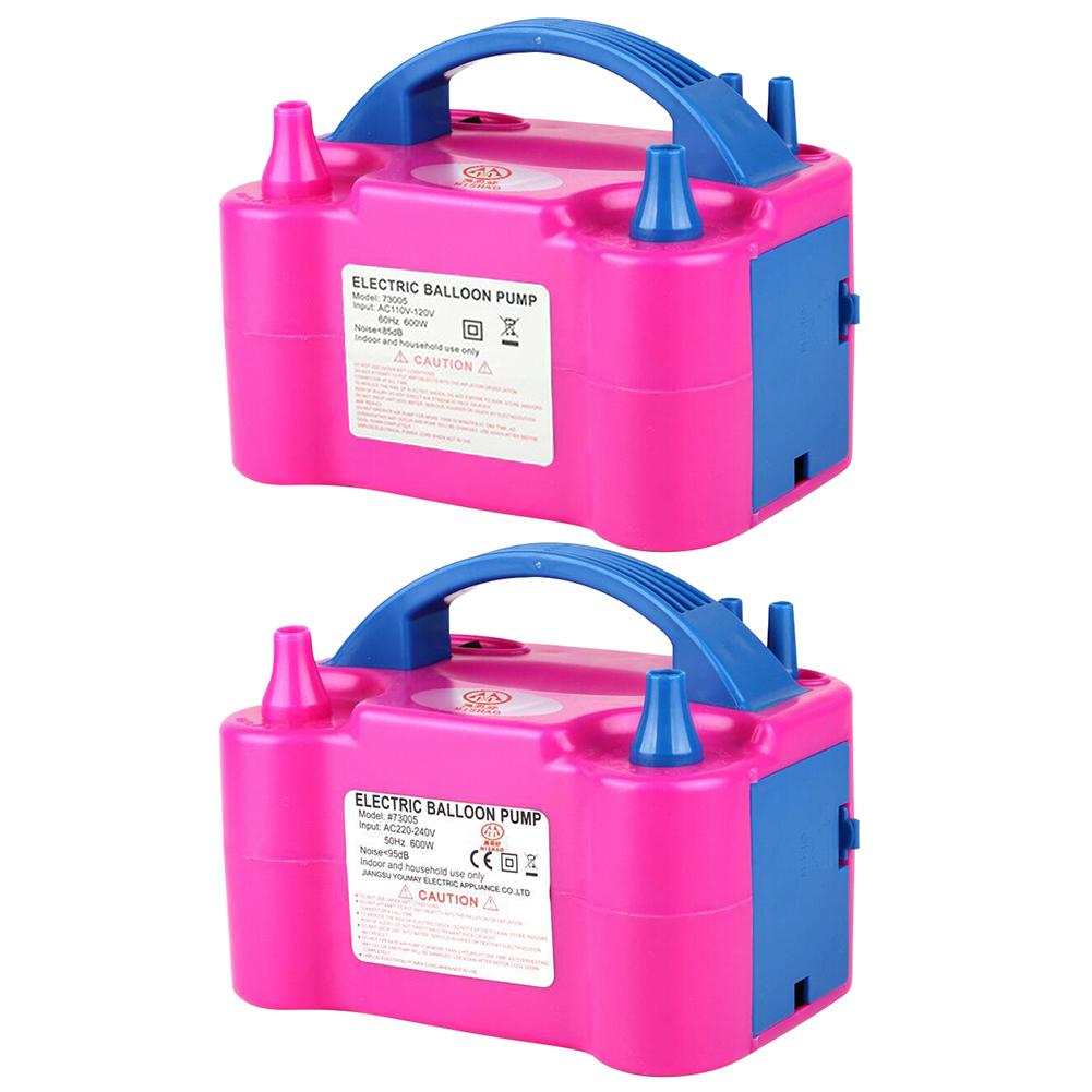 600 W Dual Nozzle Balloon Blower Pump Electric Balloon Pump Save Time 110V-120V 220-240 V Dual Nozzle Electric Balloon Inflator