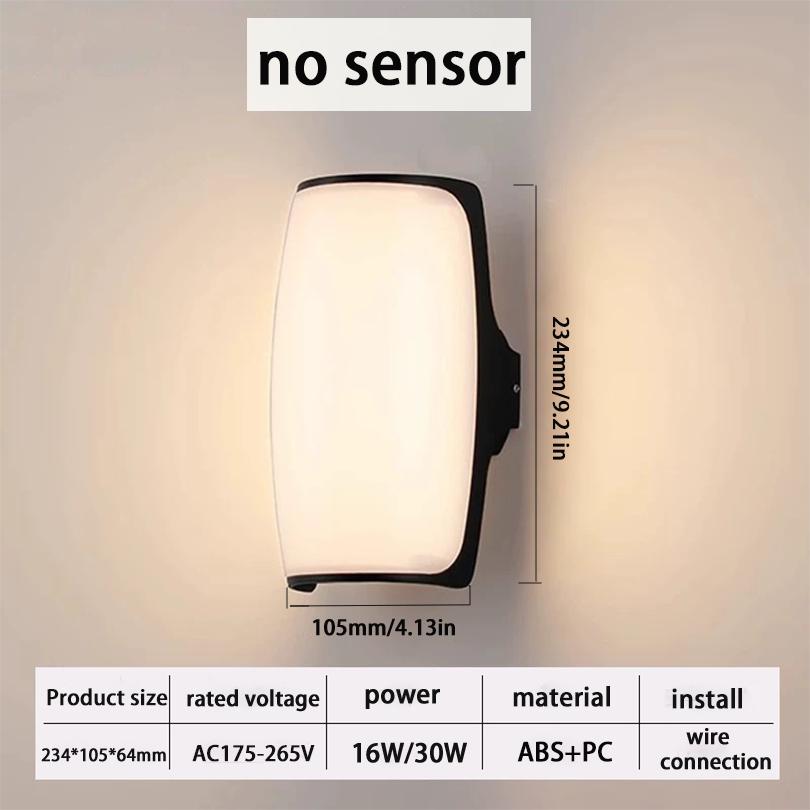 LED Outdoor Lights Waterproof IP66 AC85-265V Motion Sensor Light Led Outdoor Wall Light Outdoor Lighting Outdoor Wall Lamp