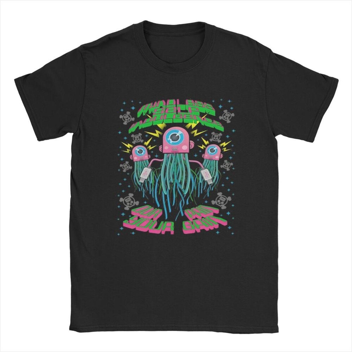 XIXI Fashion Vrije tijd Gedachteloze Zelfgenoegzaamheid MSI Comic T-shirts Heren Katoenen T-shirts Punk Band Muziek Korte Mouw Tee Grafische merchandise 2XL