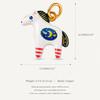 Cartoon Animal Ceramic Pendant Hand Painted Blue White Porcelain Charm Cute Cat Horse Bird Bead For Diy Necklace Jewelry Making