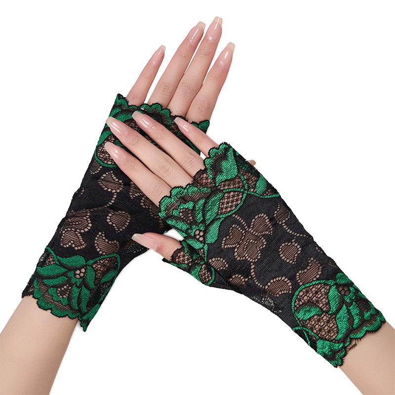 Летние Солнцезащитные Тонкие Женские Кружевные Перчатки