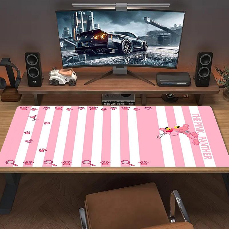 The Pink Panther Color Mouse Pad Large Gaming Table Cushion Non-slip Laptop Tablet Big Mousepad XXL Mat Mini PC Playmat With Lock edge