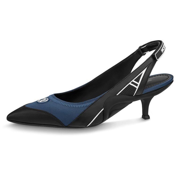 Louis Vuitton Archlight Nautical Collection Slim Heel High Heels Women's Black Blue 1ABH93
