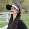 Ice Silk Summer Sun Hat With Large Brim And Uv Protection For Outdoor Women