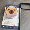 Ins Latest 3D Animation Capybara Magnetic Phone Holder For Ring Finger Expanding Stand Mobile Phone Accessories