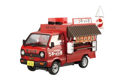 Aoshima Bunka Kyozaisha Serie Venta Móvil Tienda de Ramen Modelo de Plástico 1/24 No.10