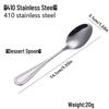 410 Stainless Steel Four-Piece Cutlery Set: Knife, Fork, Spoon - Single/Double Line for Home or Hotel Dining