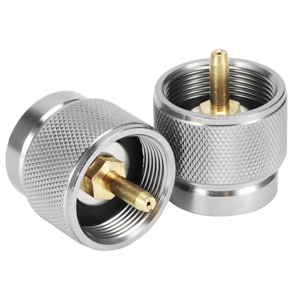 2Pcs G3/4 DN20 FNPT Outdoor Camping Stove Flat Tanks Converter Gas Charging Valve Adapter