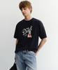 Deonseuteupomaen Drawing Puppy T-Shirt_Unisex_Udts6B127_French Navy