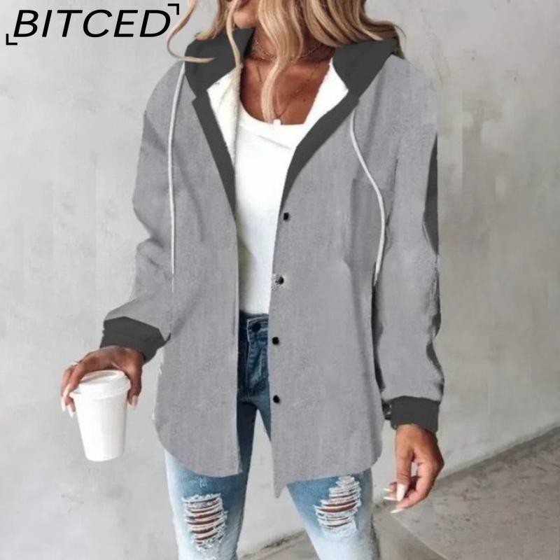 BITCED Women's Plaid Fall/Winter Coat