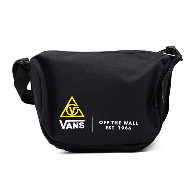 Vans Casual Fashion Versatile Sports Polyester Chest Bag Crossbody Shoulder Bag Unisex bags Black VN0A4USRBLK Black