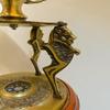 45.72 Cm Brass Armillary Nautical Brass Sphere Globe Engraved Armillary Globe Working Compass In Wooden Base