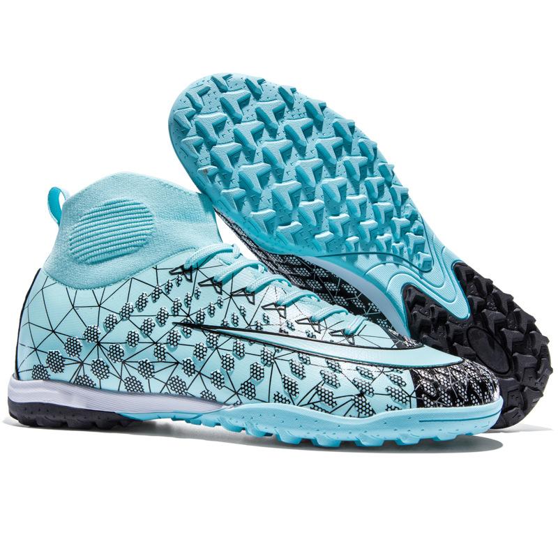New High-top Sports Football Shoes Men's and Women's Youth Long Nails Broken Nails Professional Game Football Shoes