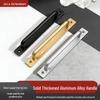 Large No-Drill Surface-Mounted Aluminum Handle for Doors and Windows