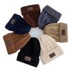 Cozy Versatile Winter Knitted Hat Fleece-lined Warm Couple Beanie Thickened Coldproof Beanie Cap Unisex