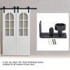 Adjustable Carbon Steel Floor Guide for Sliding Barn Door(Double Roller)