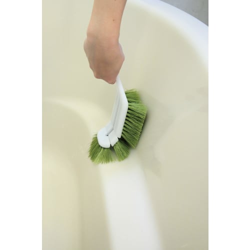 Seiei Bathroom Cleaning Brush, White, 10cm Long x 27cm Wide x 10cm High, Brush Craftsman Series, Bathtub Brush
