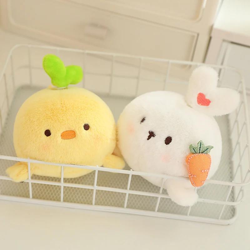 4 Style Stuffed Animals Soft Plush Toy PenguinDuck Fox Rabbit Pig Appease Dolls For Baby Boy Girl Sleeping Toys