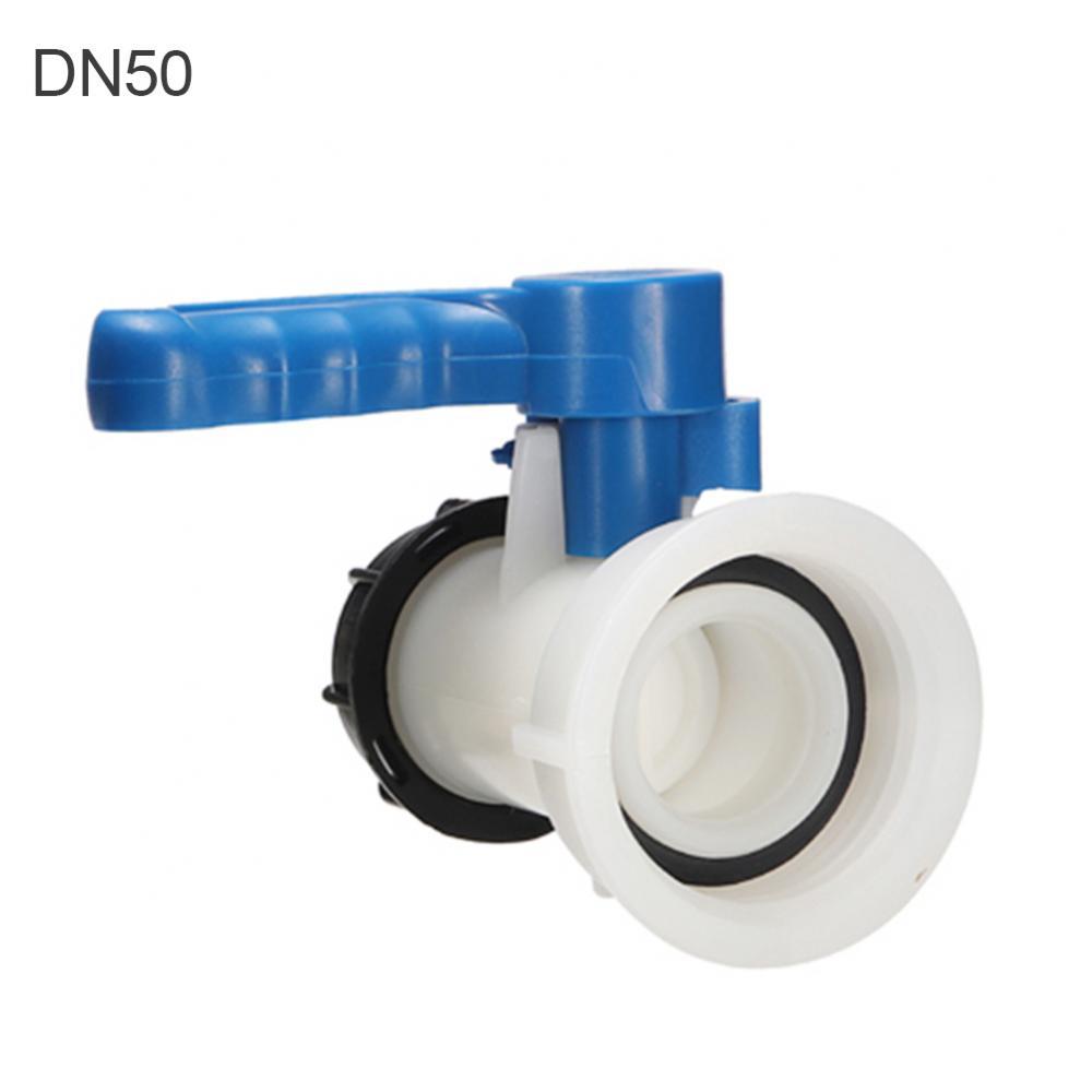 DN40 DN50 62/75mm Tank Butterfly Valve IBC Tank Container Tote Tank Butterfly Connection Valve Tap Plastic Water Drain Adapter