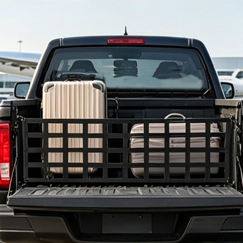 Universal 60X18 Inch TPE Truck Bed Cargo Net with Quick Assembly Kit Suitable for Secure Load Retention On Rough Road