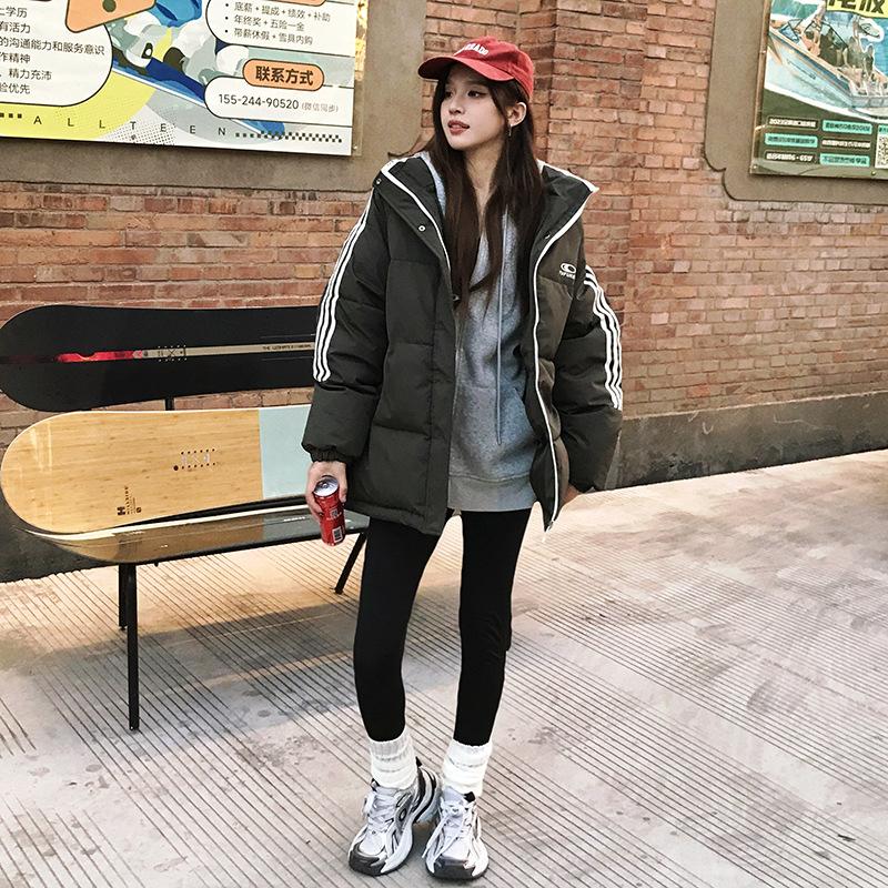 Cotton-padded Clothes for Women New Winter Loose Thickened Cotton-padded Jacket Couple Wear Bread Coat Jacket