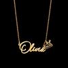 Atoztide Custom Name Necklace for Women Snowflake On Chain Stainless Steel Jewelry Winter Choker Personalized Christmas Gift