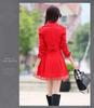 Women's Mid-Length Double-Breasted Spring & Autumn Casual Slim Fit Korean-Style Windbreaker Jacket