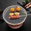 Stainless Steel Barbecue Net Round Metal BBQ Mesh Grate Grid Camping Picnic Food Rack BBQ Grill Kitchen Tool Accessories28cm