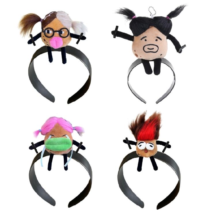 Unique Braided Doll Headband Cosplay Hairpin Hair Clip Hair Accessory for Women