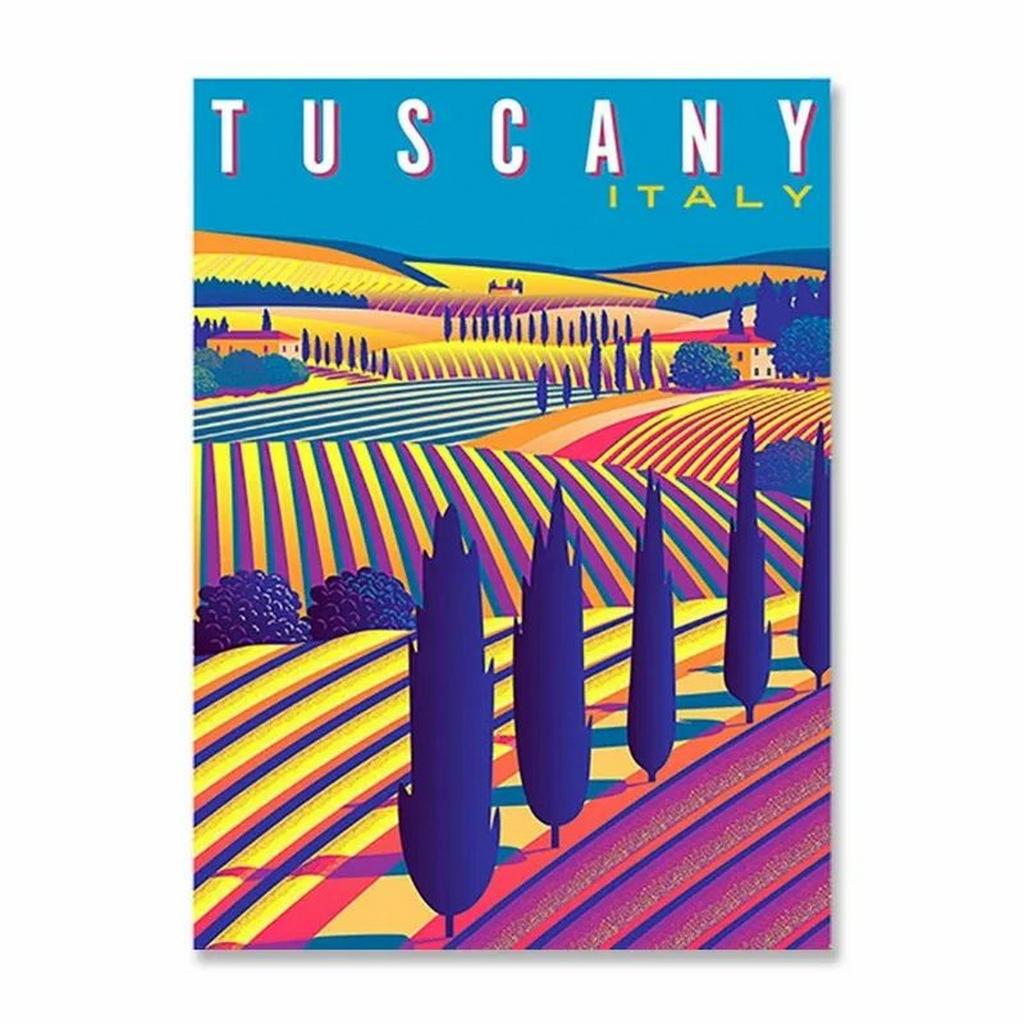 Metal Tin Signs City View Landscape Wall Decoration Plaque Vintage Poster Iron Painting for Man Cave Home Cafe Garden Club Bar