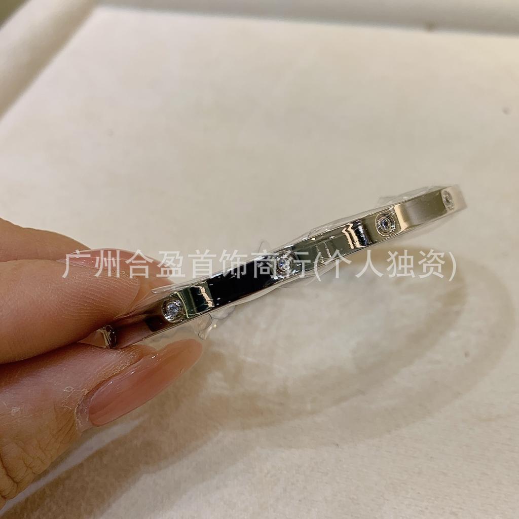 V Gold CNC High Version Love Bracelet Narrow Medium Wide Version New Women's Thick Plated 18K Rose Gold Couple Bracelet