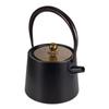 Cast Iron Teapot, 1200ml Capacity, Suitable for Direct Heat and Induction Cooktops, Unpolished, Iron Supplement, Traditional Craft, Cast Iron, Black,