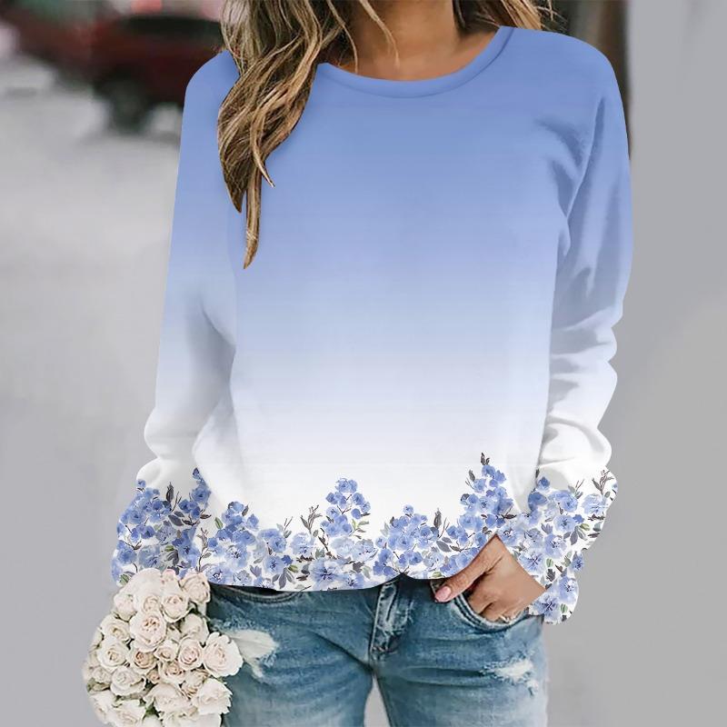 Long sleeved T-shirt women's fashion casual top