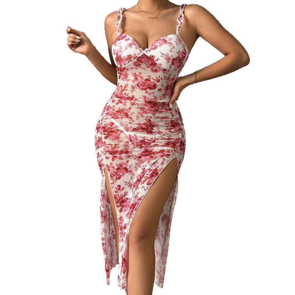 New sexy dress print summer new slim