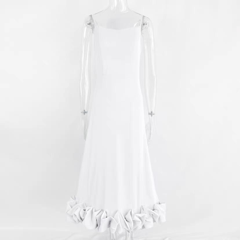 Large 3D A-Line Skirt with Hanging Straps