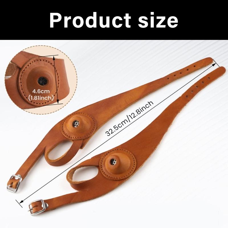 Leather Thimble First Defender Gauntlet For Left Right First Permanent Leather First Guard For Sewing Embroidery Crafts