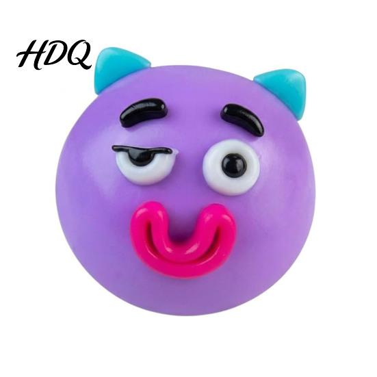 Sensory Stress Toy 1/2/5Pcs Dog Face Squeeze Toy Moldable Slow Rise Cartoon Expression Relaxation Hand Ball Relaxing Anxiety Relieving Fidget